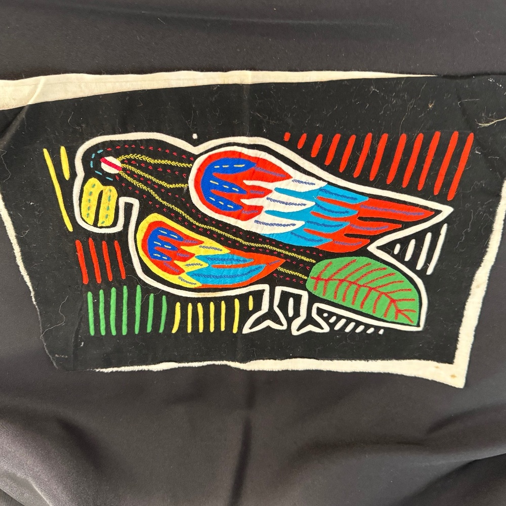 Vintage Kuna Panama MOLA Hand Stitched Art Textile Reverse Applique Technique A3